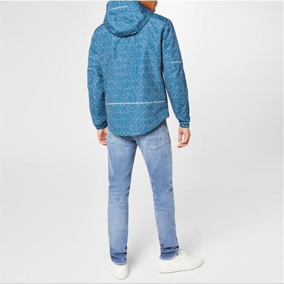 MICHAEL KORS MENS Graphic Logo Woven Hooded Jacket size XL NEW - Picture 6 of 9